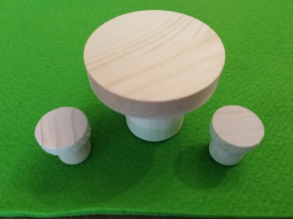 Miniatur Set, Tisch und 2 Hocker